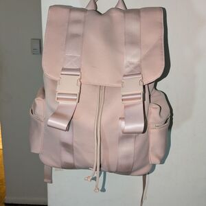 Pink Backpack with Buckle Straps